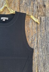 Lilla P Lilla P Perfect Rib Tank Sweater Black PA2460-BLA