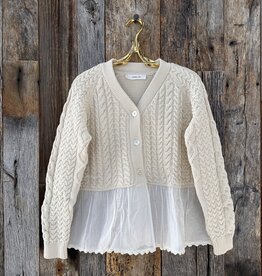 Chan Luu Rebecca Cardigan Antique White PC SW 2205 Island Farm