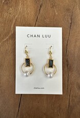 Chan Luu Chan Luu Halo Drop Earrings EG-5730 Gold Labradorite Mix
