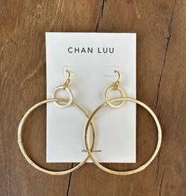 Chan Luu Chan Luu Rhiannon Hoop Earrings EGZ-5751LQ Yellow Gold