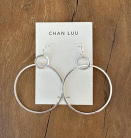 Chan Luu Chan Luu Rhiannon Hoop Earrings ESZ-5751LQ Silver
