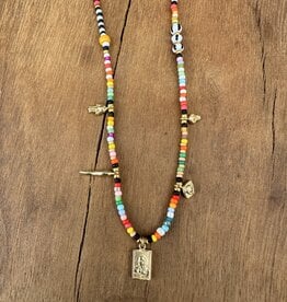 Iwona Ludyga Design Iwona Ludyga LaLoba Necklace Charms on Beads Short LNCB#3630