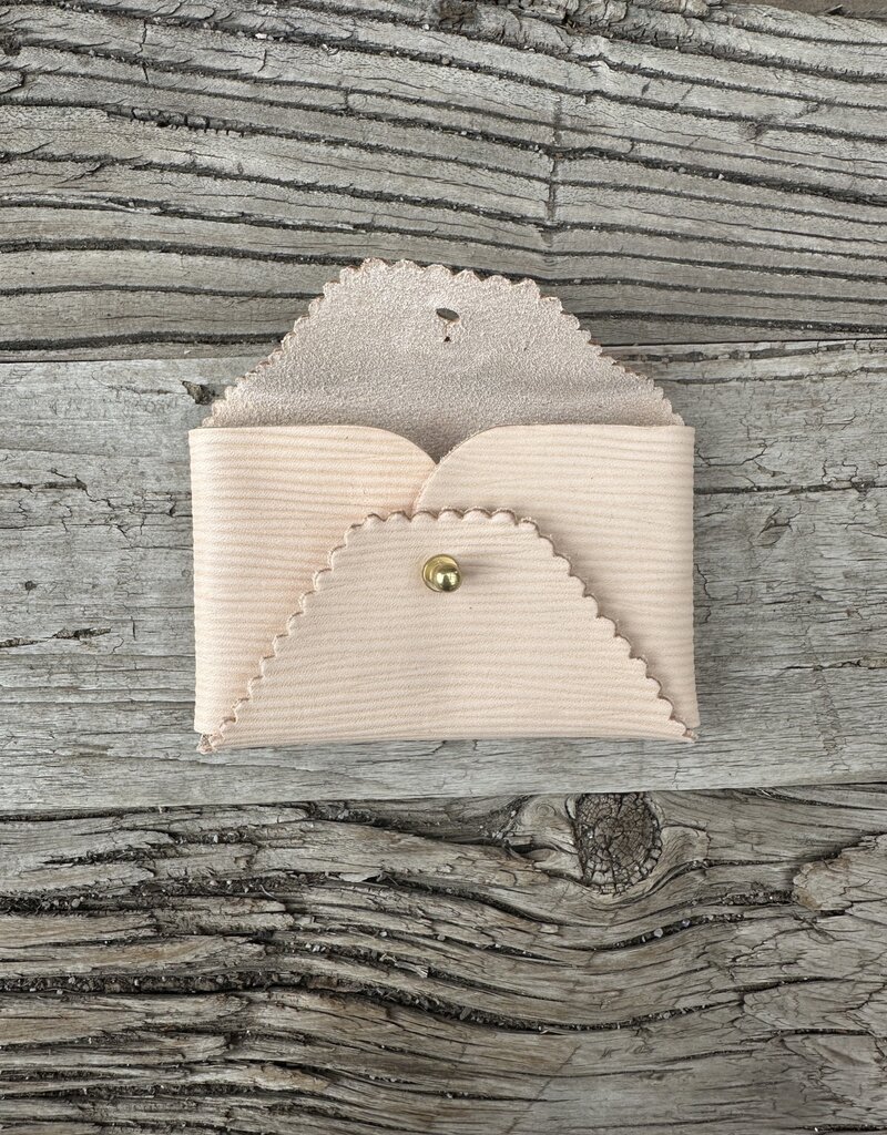 Immodest Cotton Immodest Cotton Scallop Essential Wallet Undyed Leather