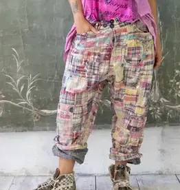 Magnolia Pearl Magnolia Pearl Patchwork Miner Pants 513 Madras Rainbow