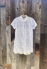 Lilla P Lilla P Eyelet S/S Shirt Dress White