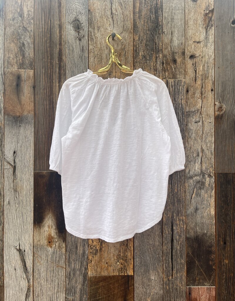 DYLAN Dylan Puff Sleeve Top White
