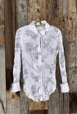 Cino Cino Victoria Embroidery Button Up Shirt 10009 White/Blue