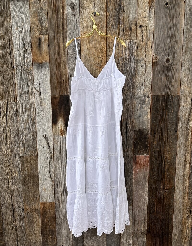DYLAN Dylan Embroidered Dress White