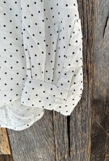 Stateside Stateside Linen Dot Dolman Shirt Cream