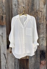 Z Supply Z Supply The Perfect Linen Top White