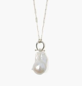 Chan Luu Chan Luu Cheval Pendant Necklace Silver White Pearl NS-14893