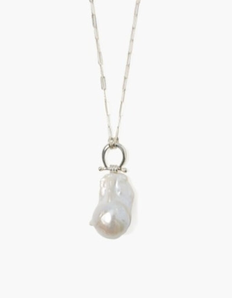 Chan Luu Chan Luu Cheval Pendant Necklace Silver White Pearl NS-14893