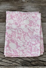 By The Sea Organics By The Sea Organics Linen Tea Towel 22"x35" Pink Shadow Floral
