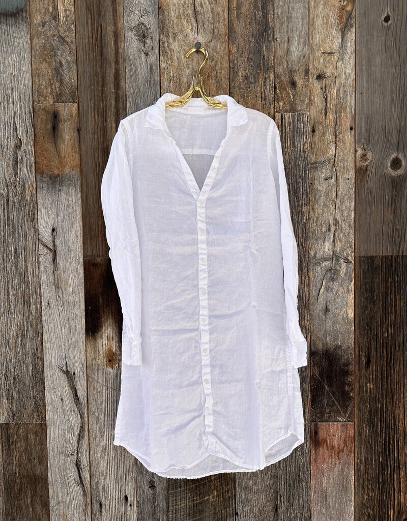 CP Shades CP Shades Tamsin Linen Shirtdress 4931-7 White