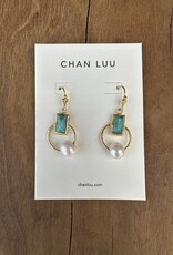 Chan Luu Chan Luu Halo Drop Earrings Turquoise Mix  EG-5730