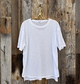 Project Social T Project Social T Sheer Side Slit Tee White