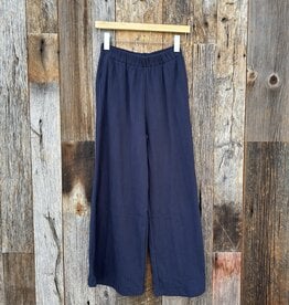 Project Social T Project Social T Textured Wide Leg Pant Navy