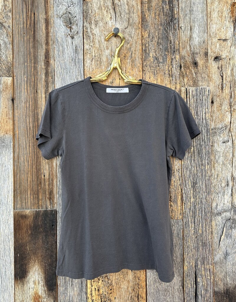 Project Social T Project Social T Washed Baby Tee Vintage Black