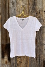 SWTR SWTR Linen V Neck White 922-S23