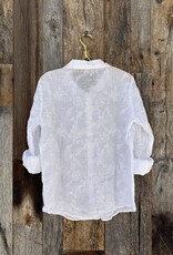 CP Shades CP Shades Romy Embroidered Linen Shirt White 1012-529