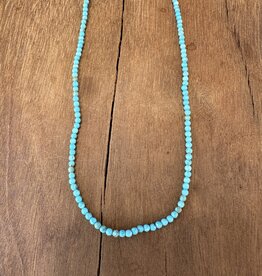 River Song Jewelry River Song Faceted American Turquoise Necklace F21307
