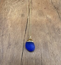 Rise Sea Glass Necklace N-sea Blue #1