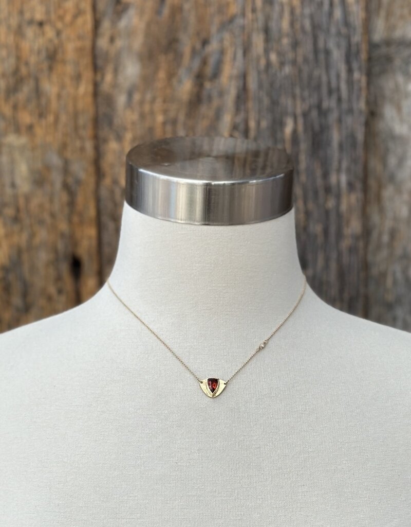 Robin M Designs Robin M Designs Garnet, 14K, Diamond 16-18"