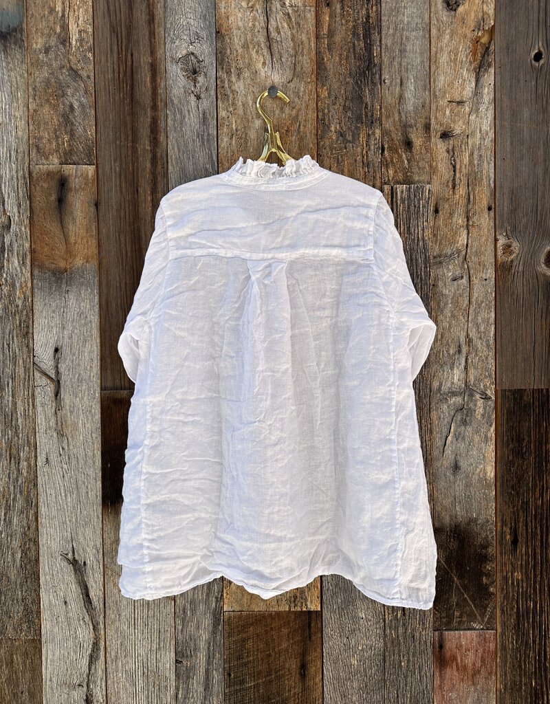 CP Shades CP Shades Amber Linen Top 1358-3 White