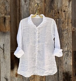 CP Shades CP Shades Julie Handkerchief Linen Shirt 171-3 White