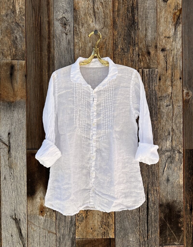CP Shades CP Shades Julie Handkerchief Linen Shirt 171-3 White