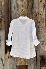 CP Shades CP Shades Julie Handkerchief Linen Shirt 171-3 White