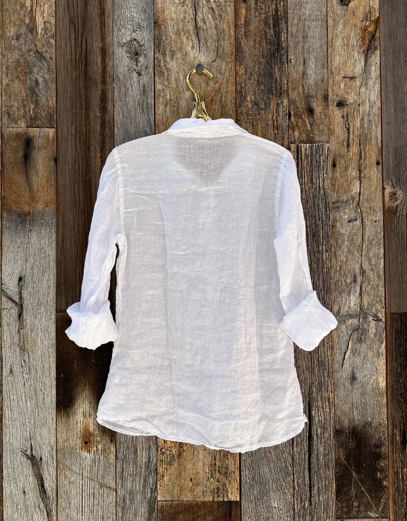 CP Shades CP Shades Julie Handkerchief Linen Shirt 171-3 White