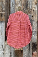 ...and for Good ...And For Good LS Good Boyfriend Bee Print Shirt Petal Pink S/M