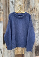 Stateside Stateside Cotton Linen Pullover Sweater Navy