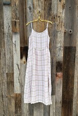 CP Shades CP Shades Hazel Linen Dress 4722-4161 Pink/Brown Plaid