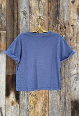 Dylan Dylan Crew W/ Pocket Tee Vintage Indigo