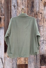 Stateside Stateside Linen Oversized L/S Shirt Fern