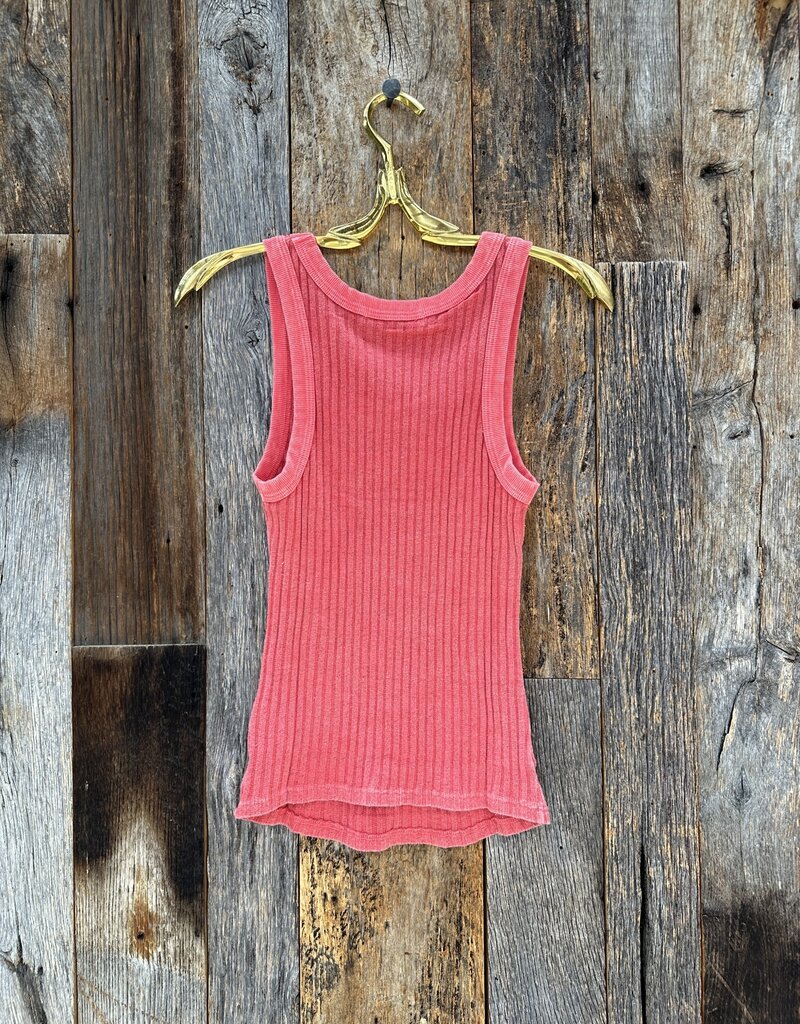 Project Social T Project Social T Sweater Rib Tank Coral