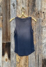 Project Social T Project Social T Topaz Sun Faded Rib Tank Navy