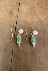 Chan Luu Chan Luu Turquoise/FWP Earrings EG-5758 GP