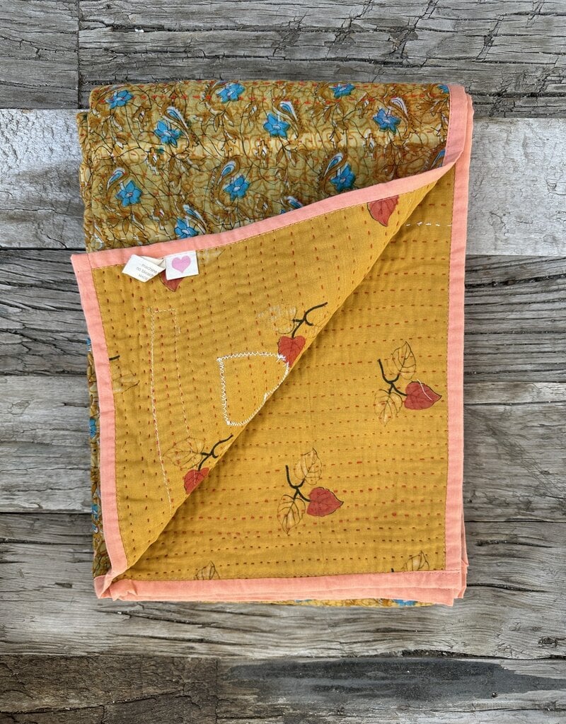 By The Sea Organics By The Sea Organics Portable Kantha Quilt 30"x50" 3