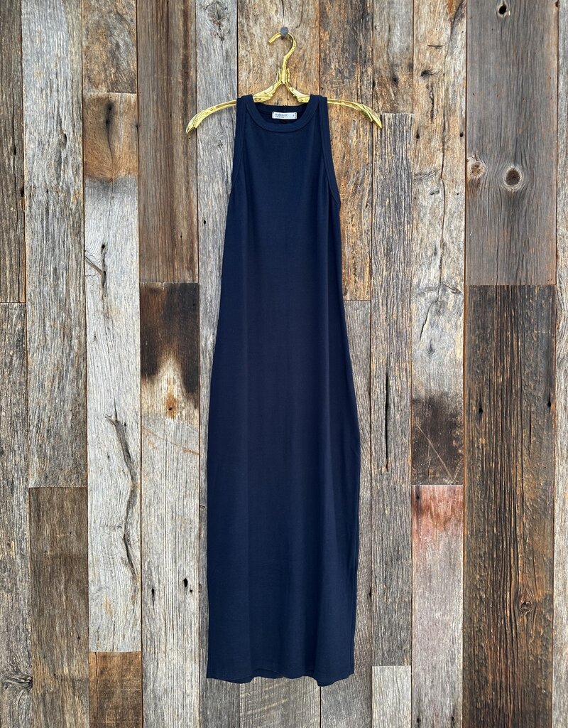 Stateside Stateside Luxe Rib Maxi Tank Dress Navy