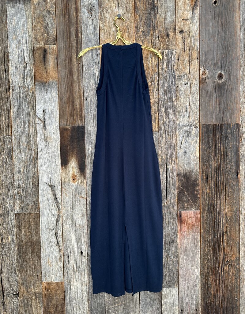 Stateside Stateside Luxe Rib Maxi Tank Dress Navy