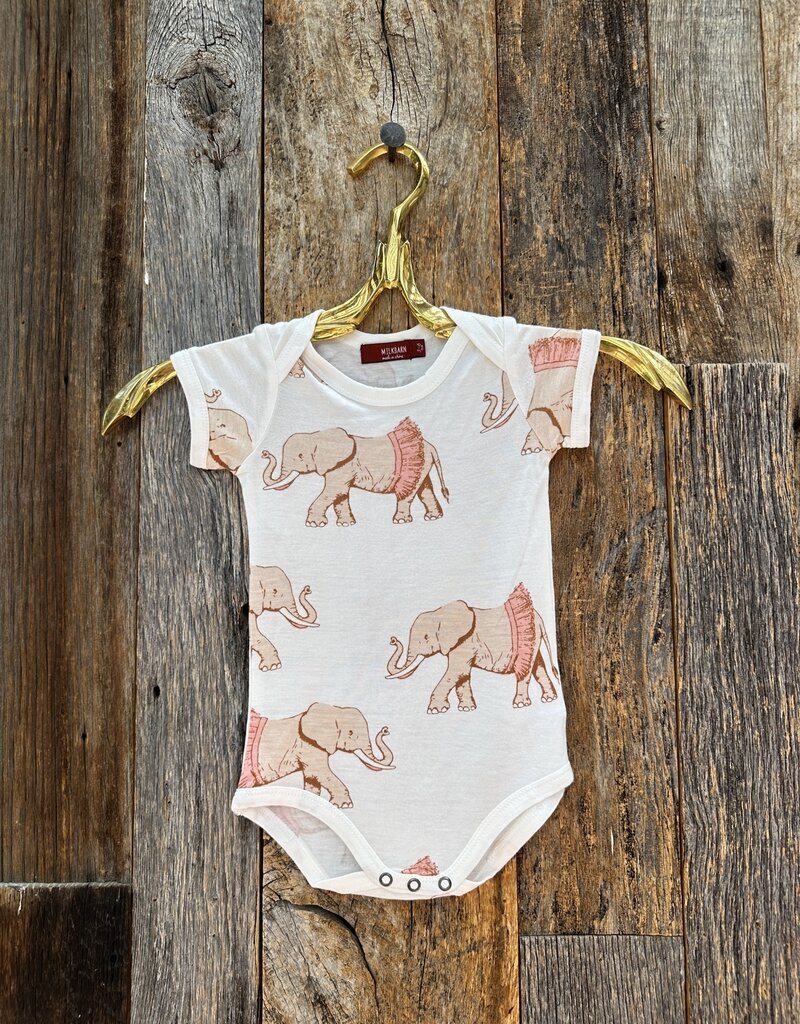 Milkbarn Milkbarn S/S Bamboo One Piece 31271 Tutu Elephant