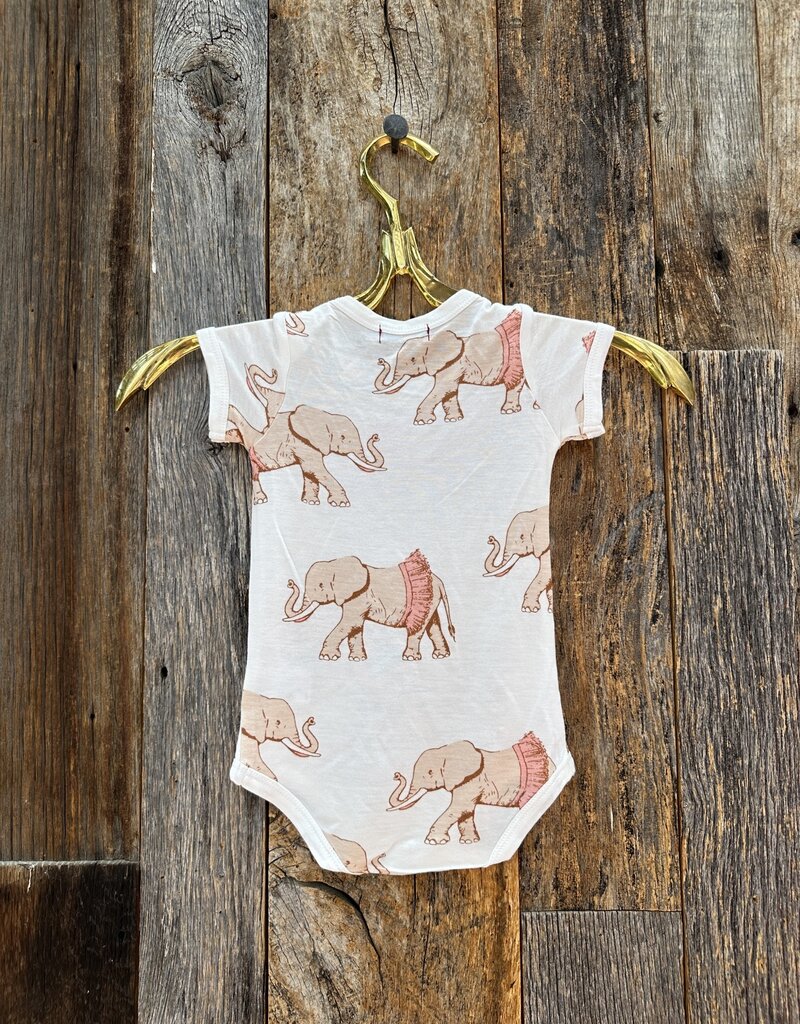 Milkbarn Milkbarn S/S Bamboo One Piece 31271 Tutu Elephant