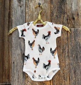 Milkbarn Milkbarn S/S Organic One Piece Chicken 31099