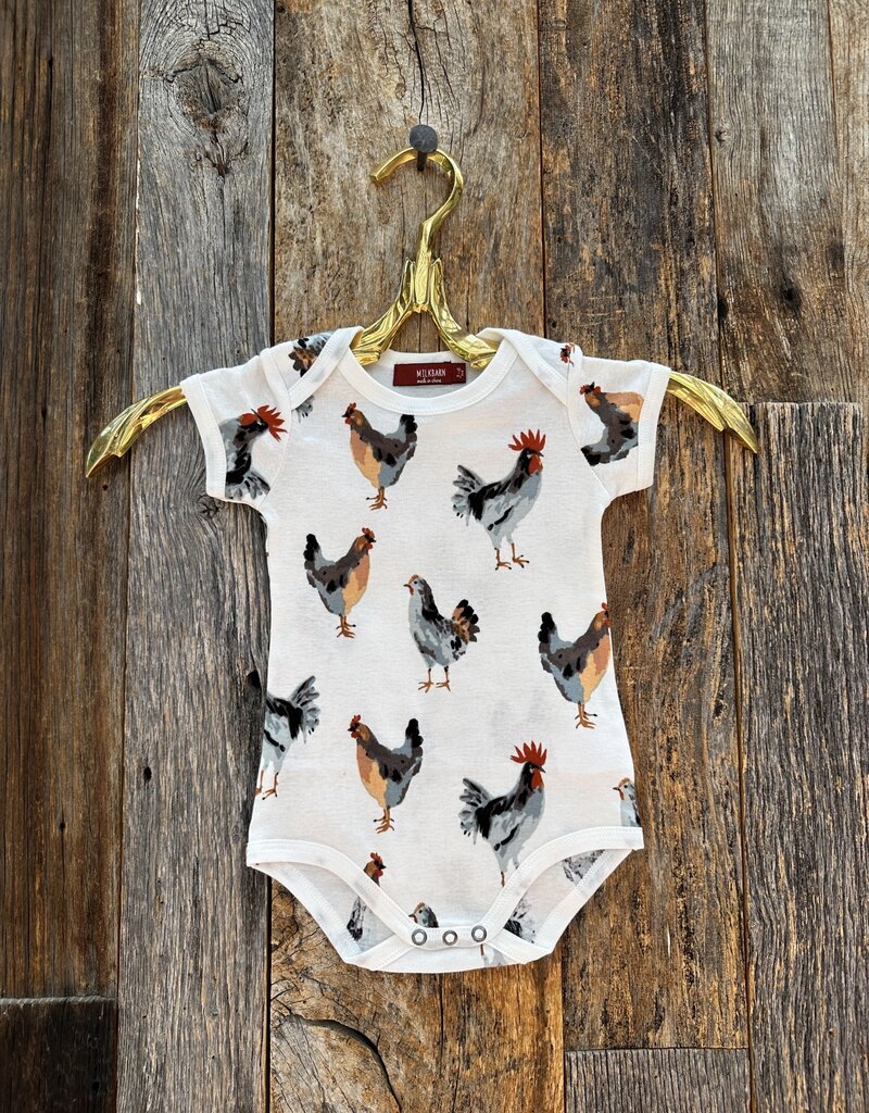 Milkbarn Milkbarn S/S Organic One Piece Chicken 31099