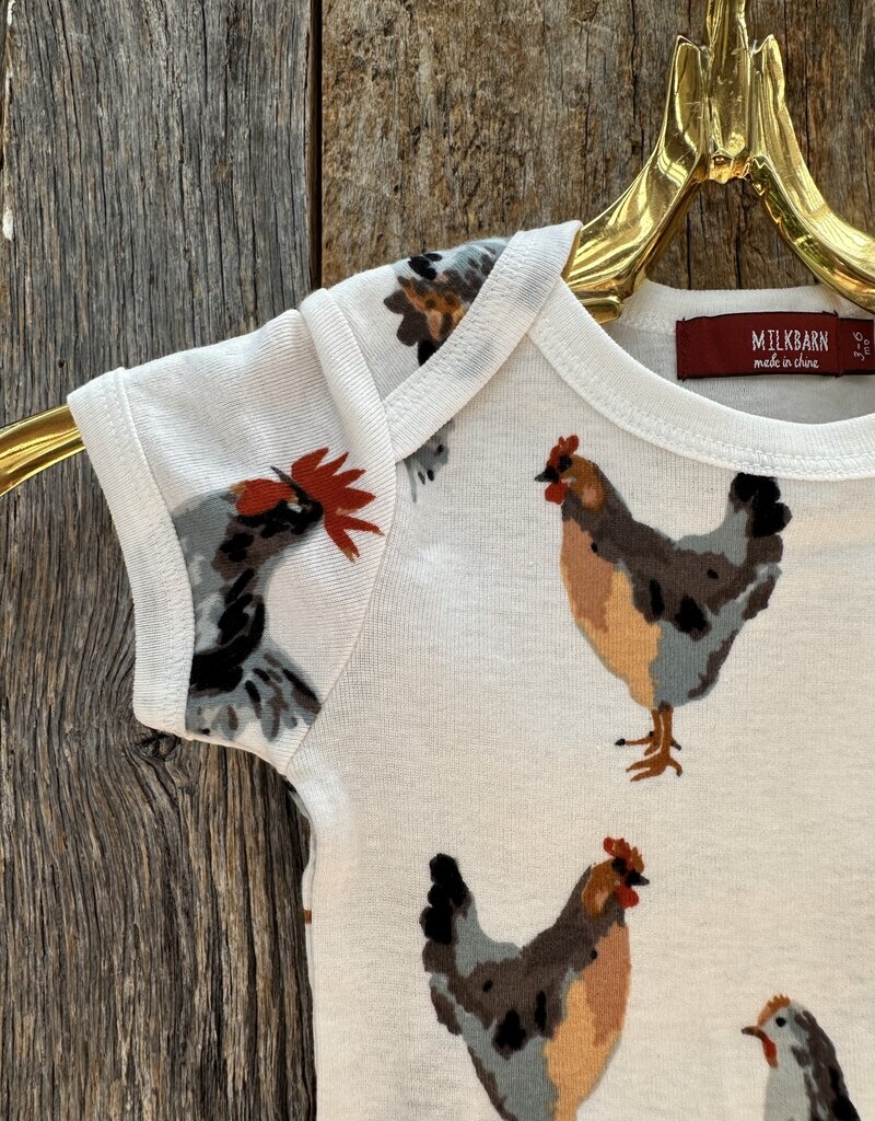 Milkbarn Milkbarn S/S Organic One Piece Chicken 31099