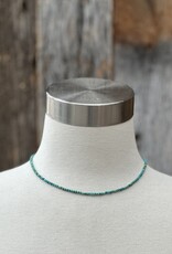 Radiant Malas Tiny Intention Necklace Turquoise 16"