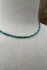 Radiant Malas Tiny Intention Necklace Turquoise 16"